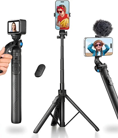 Smartphone Stabilizer Stick 360° Rotation Wireless Control Handheld Extendable Selfie Stick Tripod