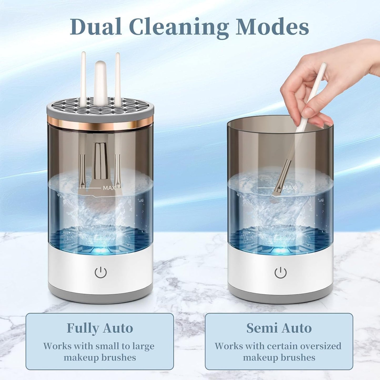 Deep Clean Your Makeup Brushes in Minutes – Electric Brush Cleaner