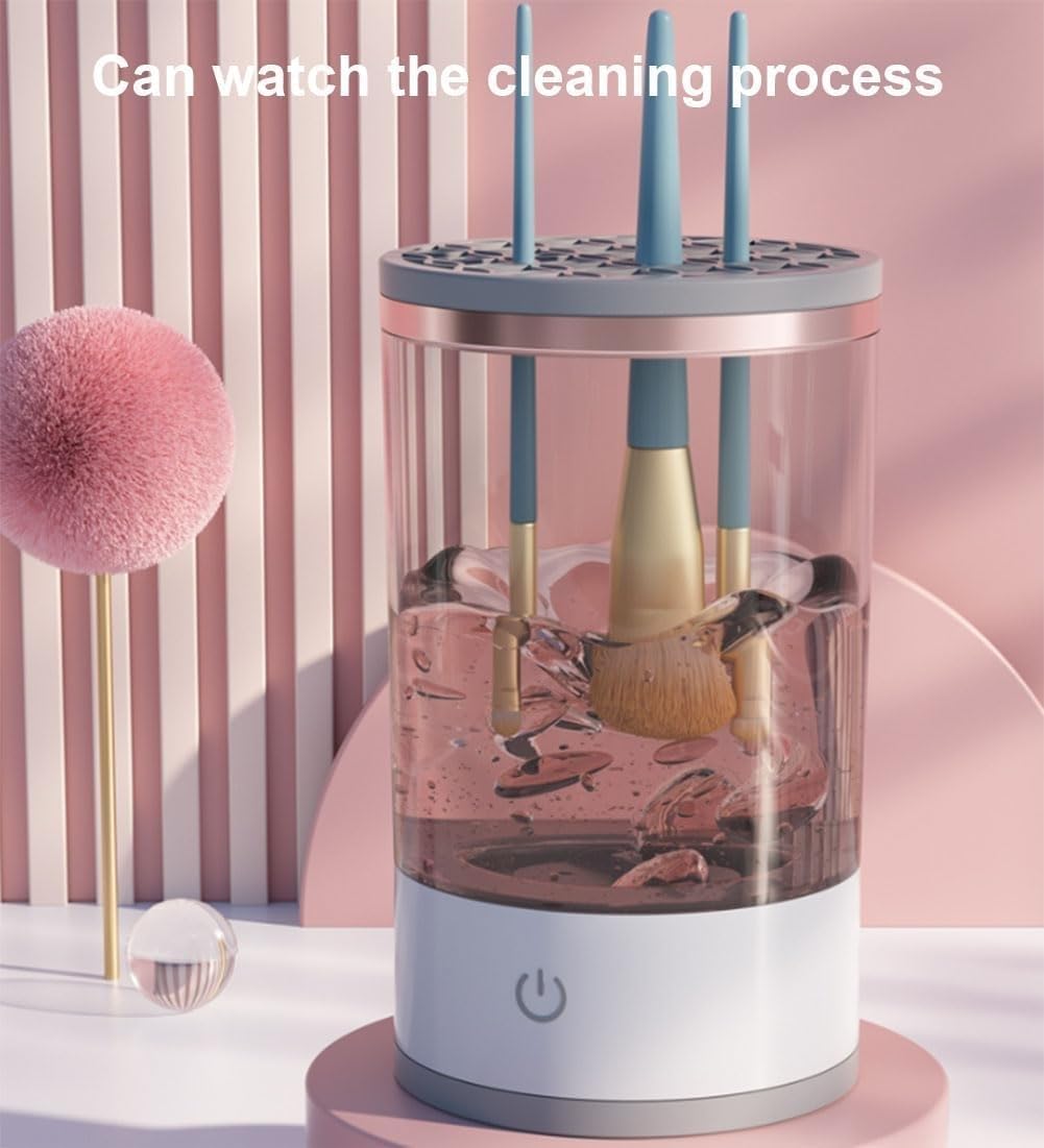 Deep Clean Your Makeup Brushes in Minutes – Electric Brush Cleaner